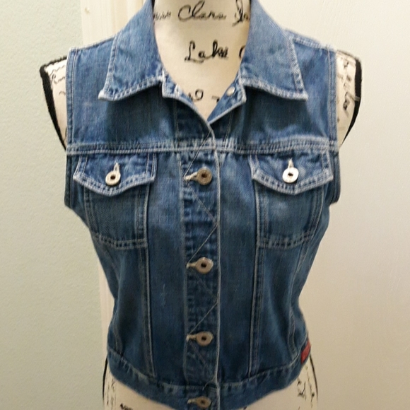 Guess Jackets & Blazers - Guess Jeans denim vest medium